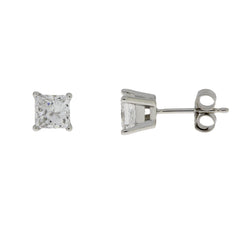 1.00ct Lab Grown Diamond Stud Earrings 14KT White Gold