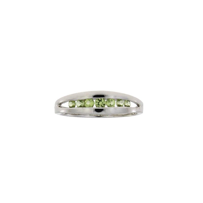Genuine Peridot Ring Sterling Silver