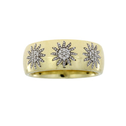 .06ct Diamond Wedding Band Ring 14KT Yellow Gold