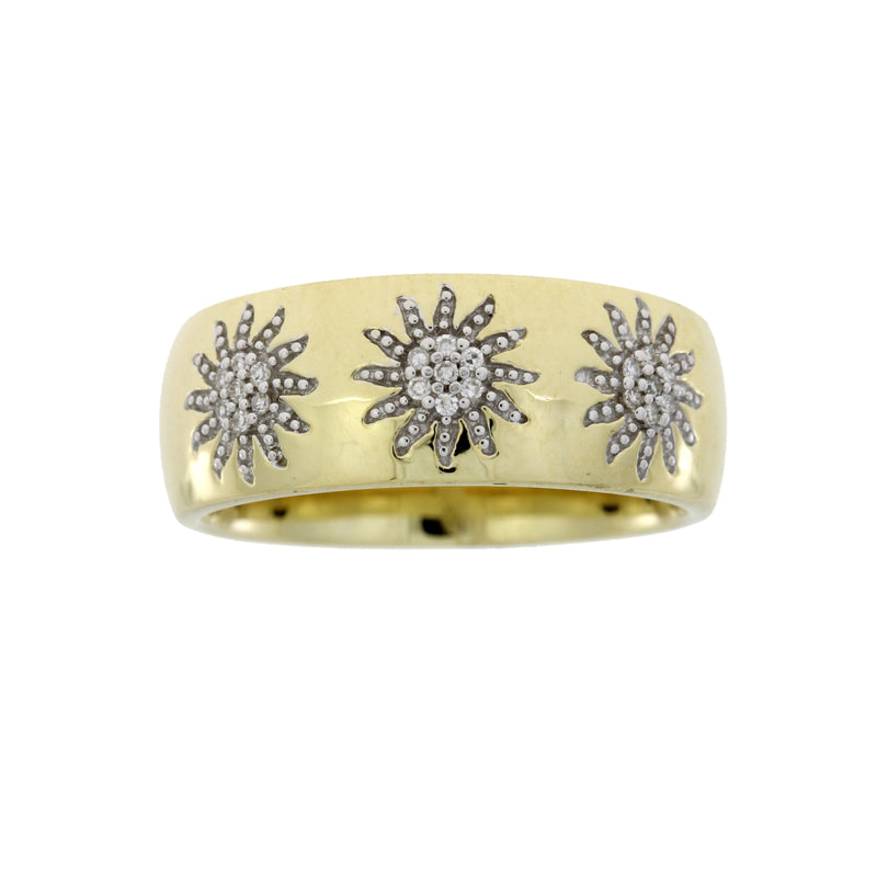 .06ct Diamond Wedding Band Ring 14KT Yellow Gold