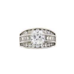 Natural Cubic Zirconium CZ SS Bridal Sterling Silver