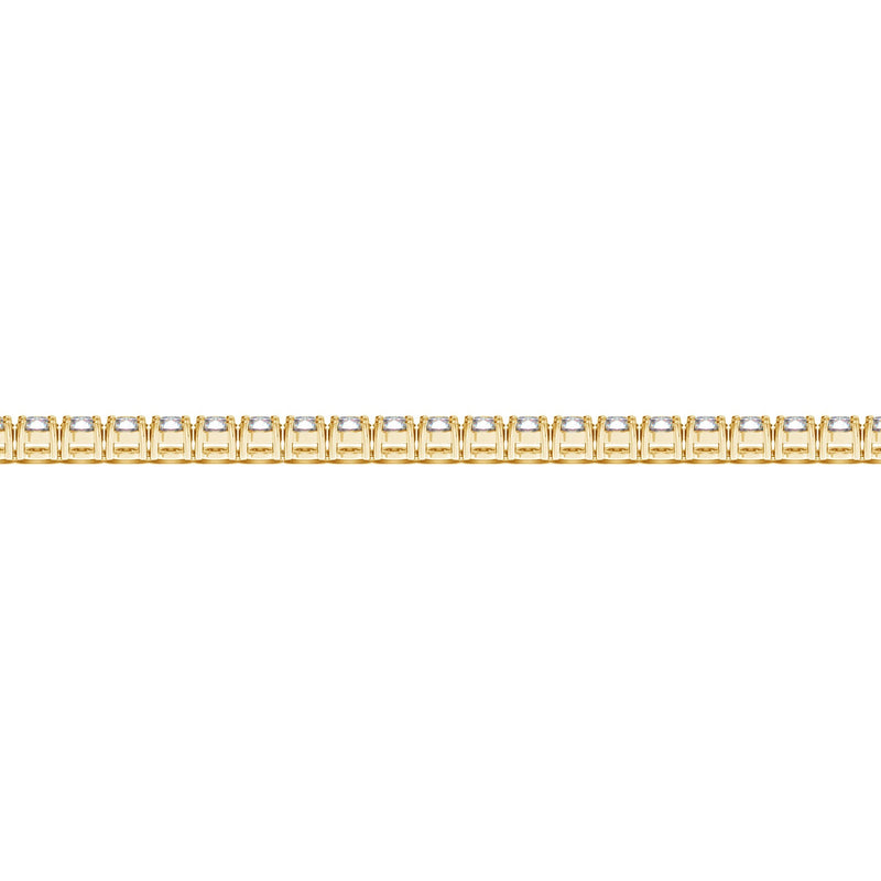 Lab Grown Round Diamond Tennis Bracelet in 14k Yellow Gold (4 cctw F/G  VS2/SI1)