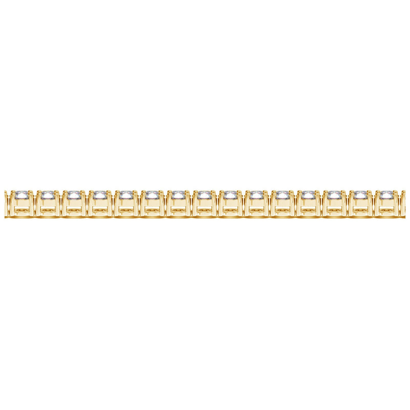 Lab Grown Round Diamond Tennis Bracelet in 14k Yellow Gold (8 cctw F/G  VS2/SI1)